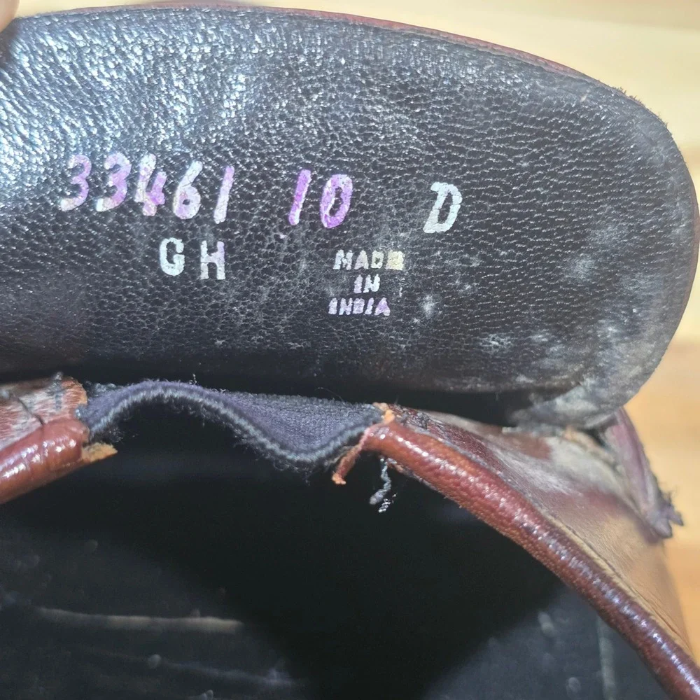 Florsheim Men's Tassel Loafers 10 D Burgundy Oxblood Leather Dress Shoe‎